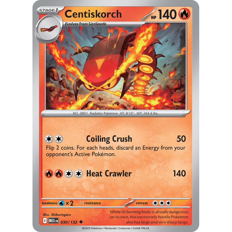 Centiskorch 030/132 Mega Evolution.