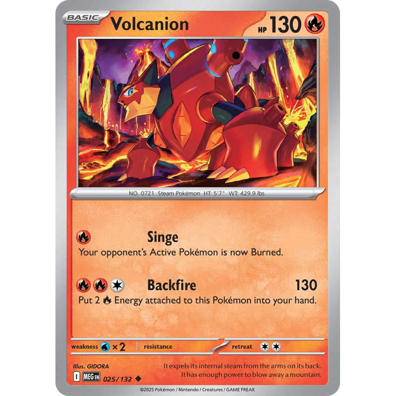 Volcanion 025/132 Mega Evolution.